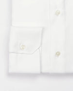 Camicia regular bianca nido d’ape | Collo Francese