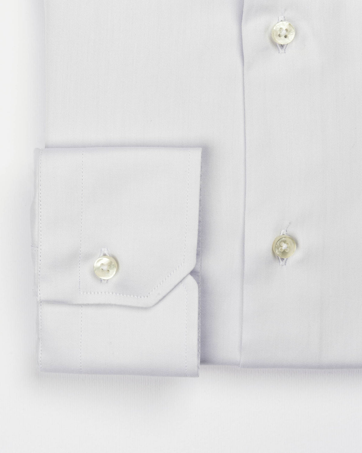 Camicia regular grigia in popeline | Collo Italiano