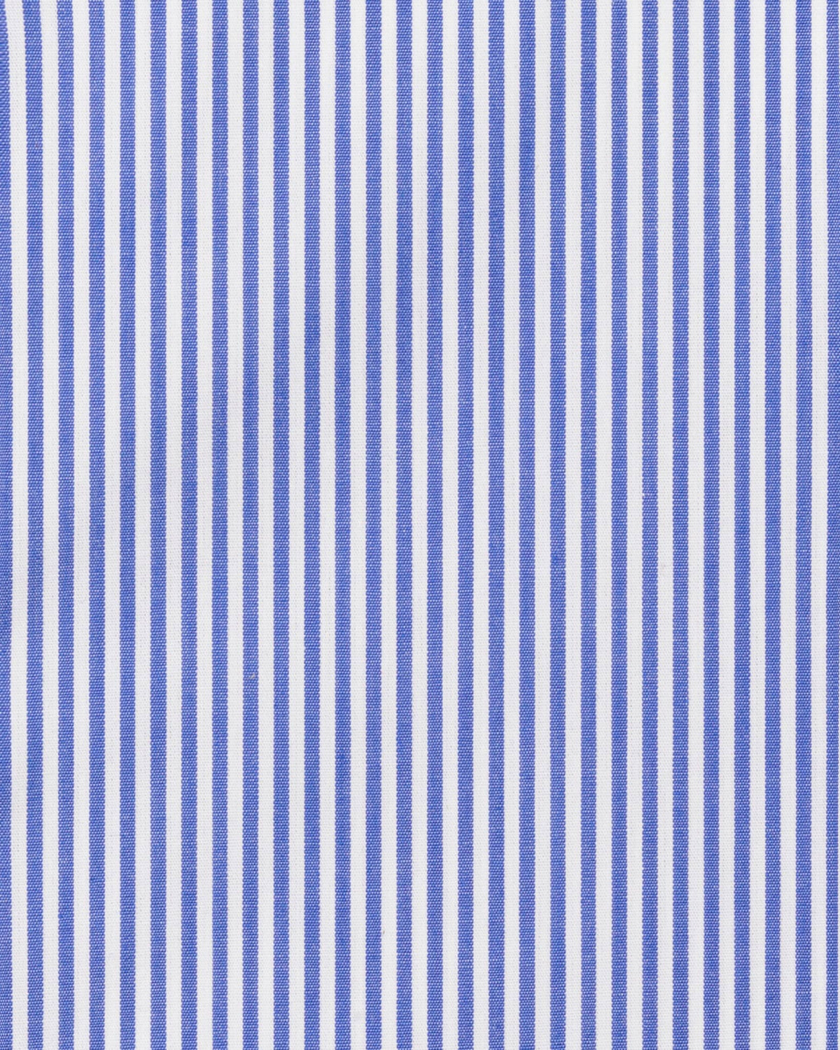 Camicia regular rigata azzurro in popeline | Collo Francese