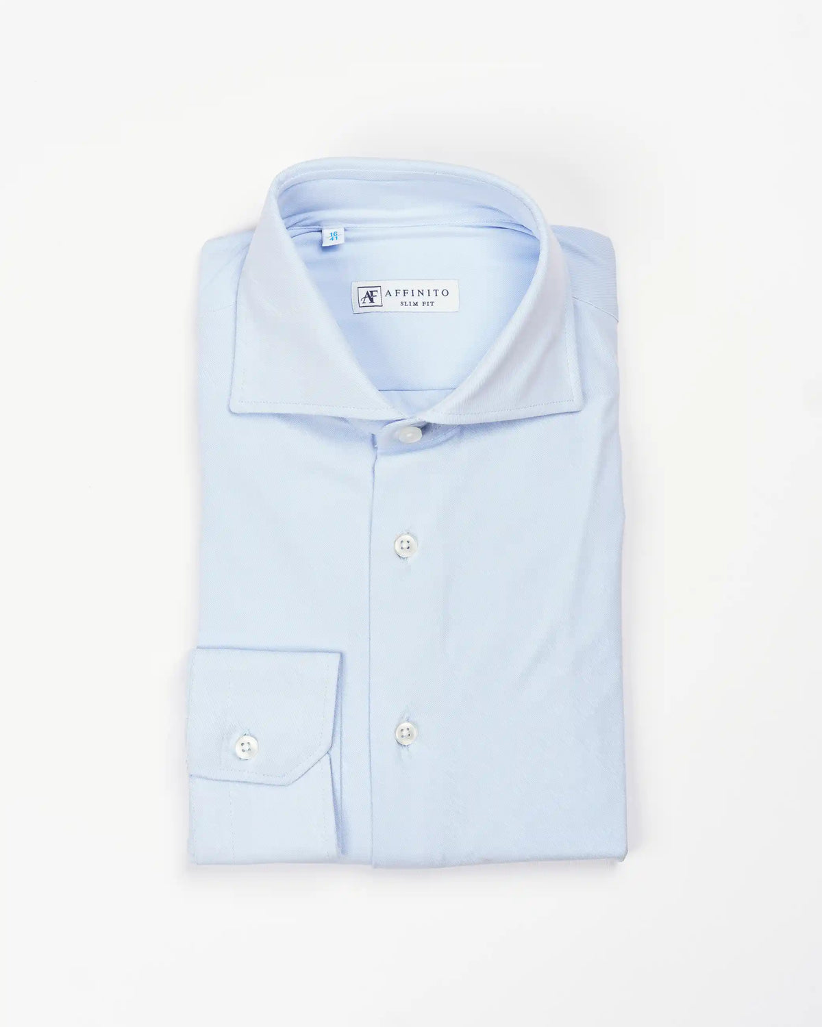 Camicia slim active celeste | Collo Mezzo Francese