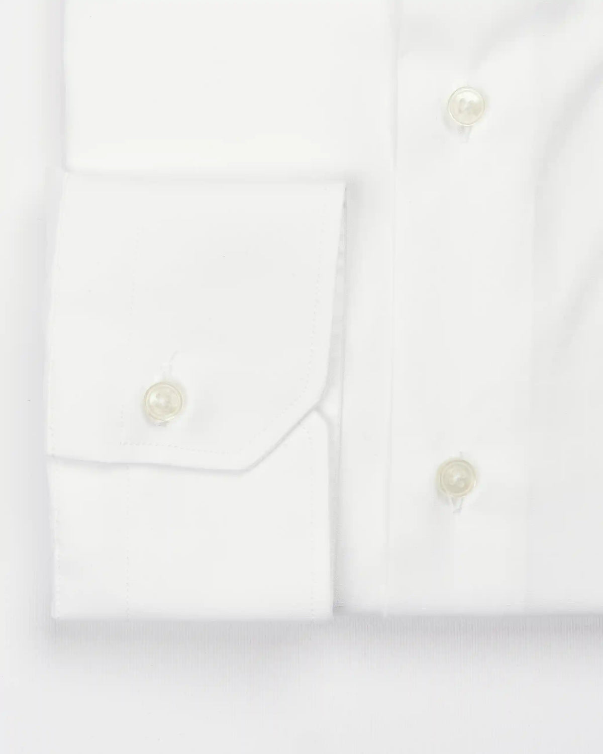 Camicia slim fit bianca in popeline | Collo Italiano