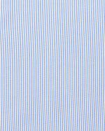 Camicia slim fit millerighe celeste in popeline | Collo Mezzo Francese