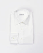 Camicia regular bianca in popeline | Collo Italiano