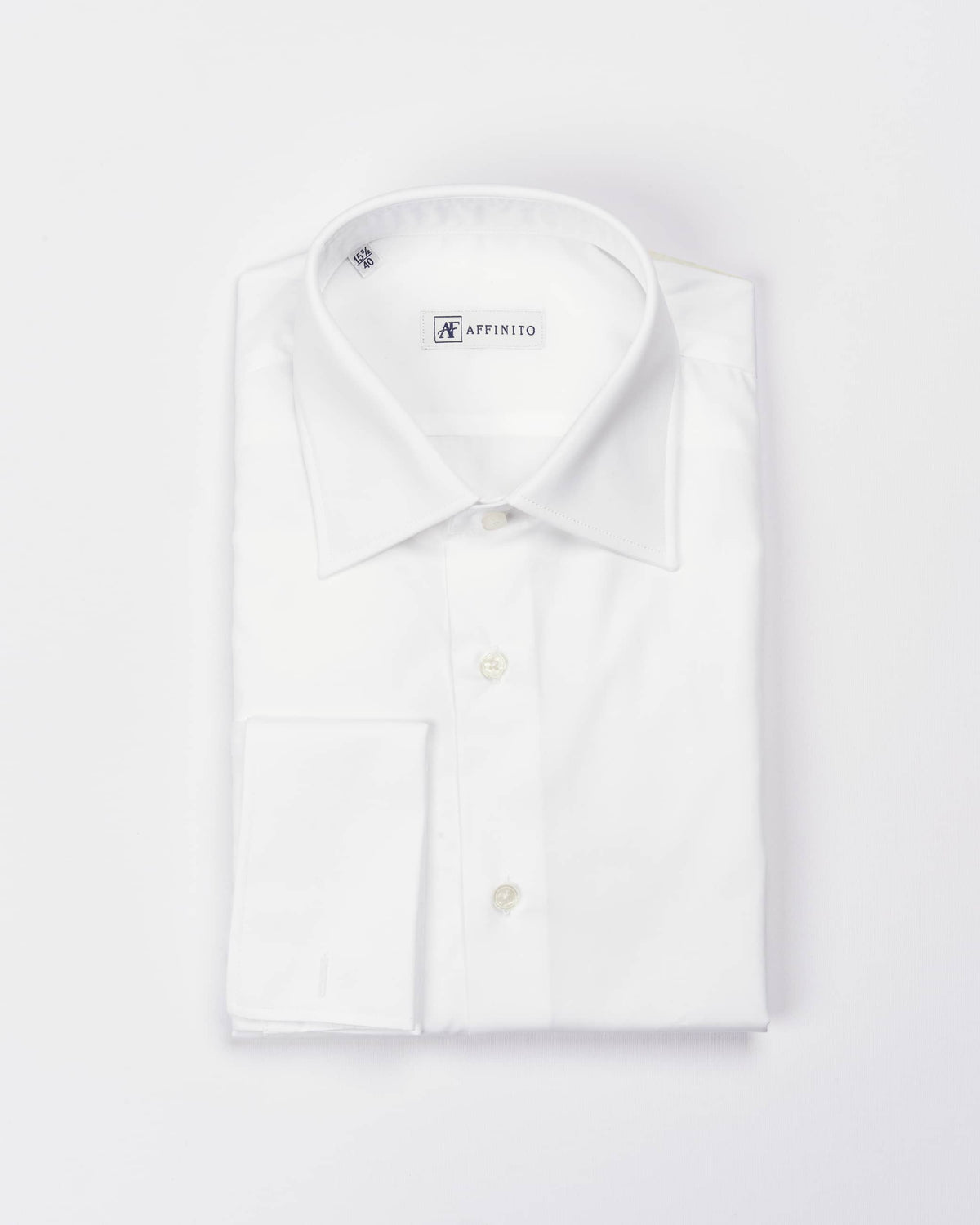 Camicia regular bianca per gemelli | Collo Italiano