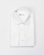 Camicia regular bianca per gemelli | Collo Italiano