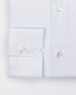 Camicia regular celeste in popeline | Collo Italiano