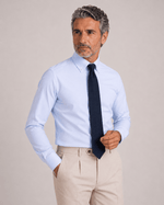 Camicia regular celeste in popeline | Collo Button Down