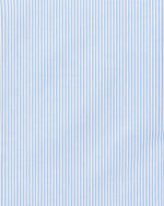 Camicia regular millerighe celeste in popeline | Collo Italiano