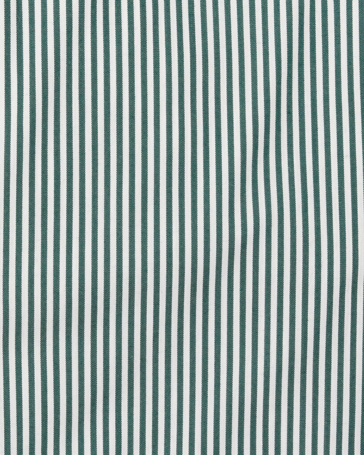 Camicia regular rigata verde in popeline | Collo Francese