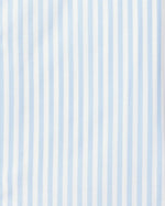 Camicia slim fit bastoncino celeste in popeline | Collo Mezzo Francese