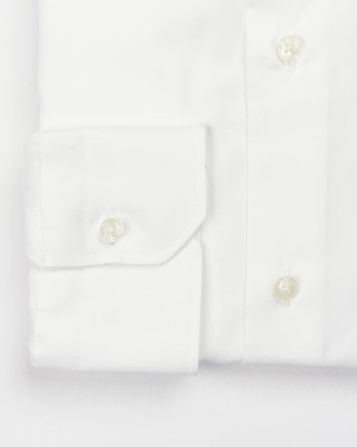Camicia slim fit bianca in popeline | Collo Francese