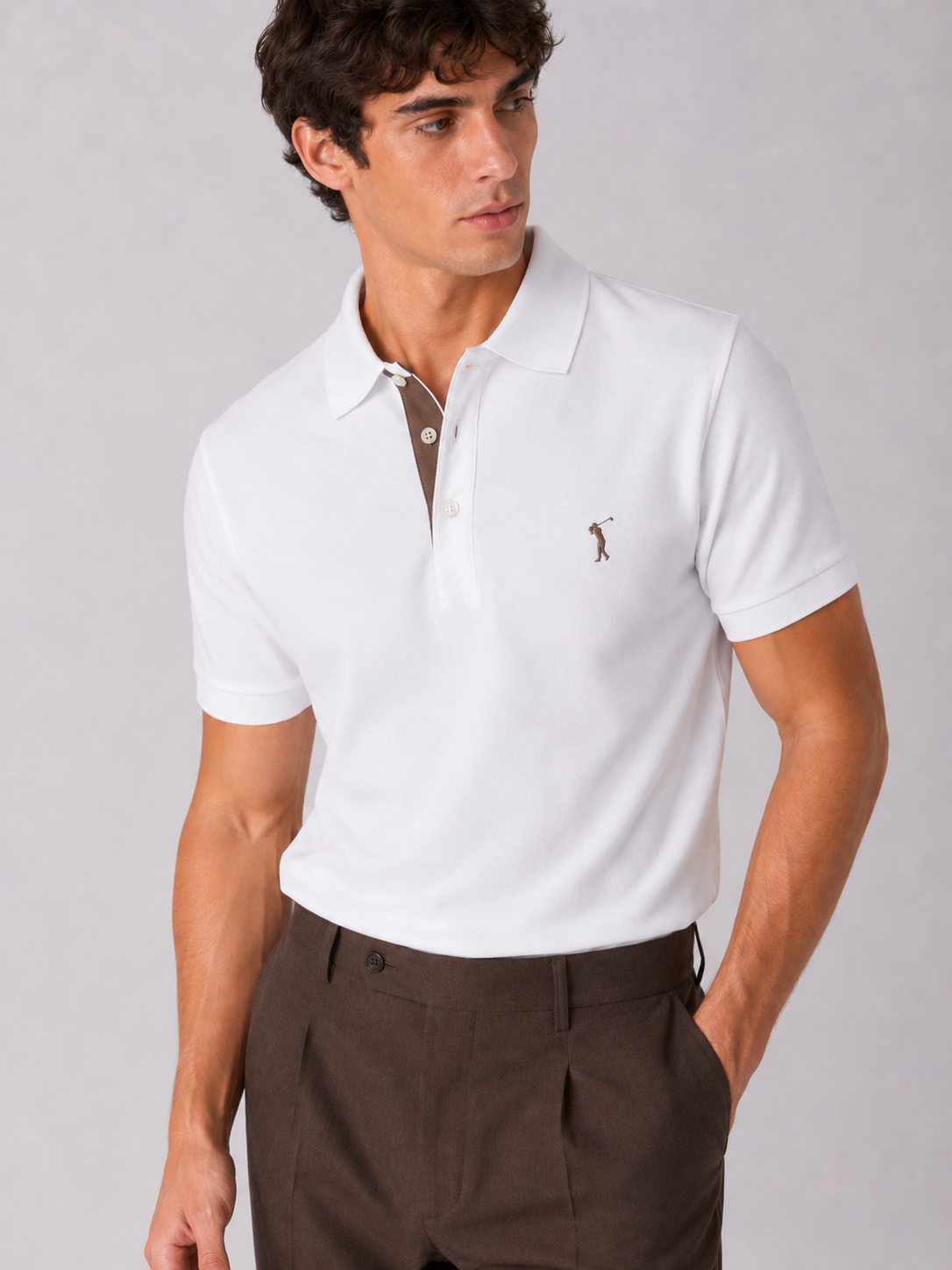 Polo Jersey mezza manica | Bianca