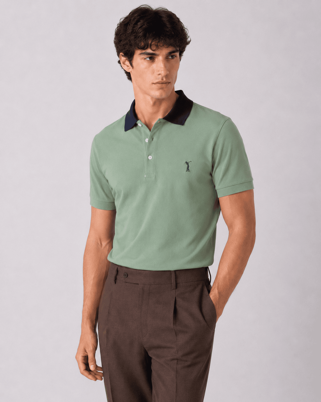 Polo Jersey mezza manica | Oliva