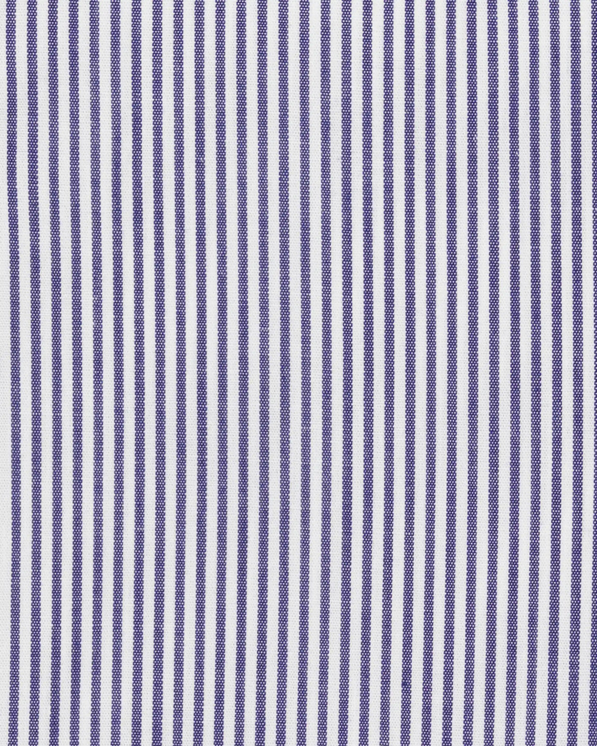 Camicia slim fit rigata blu in popeline | Collo Francese