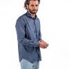 Camicia Blu Notte Fioristica Colorata-affinito-camiceria-camice-madeinitaly-italy