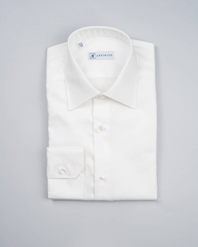 Camicia Panama Bianco, Collo Italiano