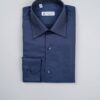 Camicia Blu Collo Francese Slim Fit