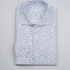 Camicia Fantasia Stelle Blu Slim Fit