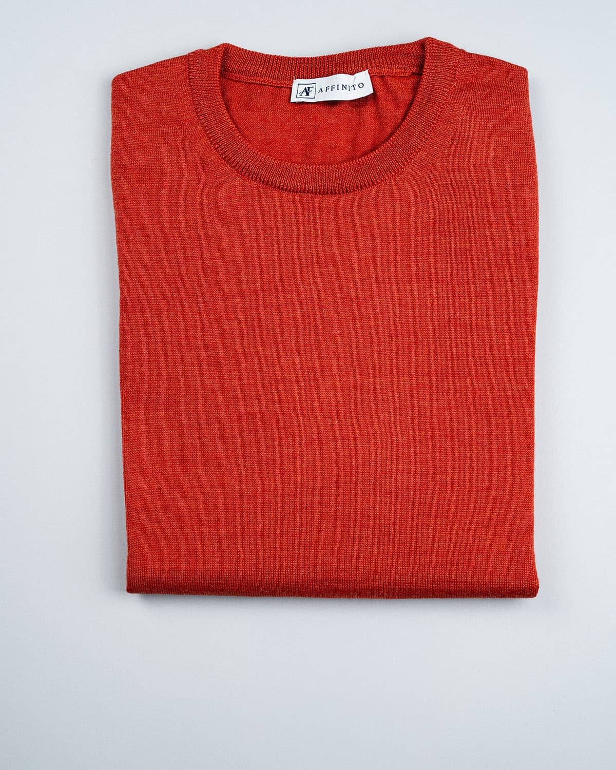 Maglia Merino Girocollo Arancio