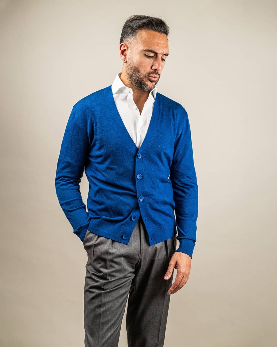 Cardigan Blu Royal