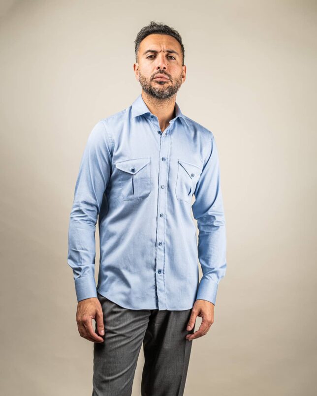 Camicia Azzurra, Doppie Tasche