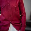 Camicia in Flanella Rossa con Tasche